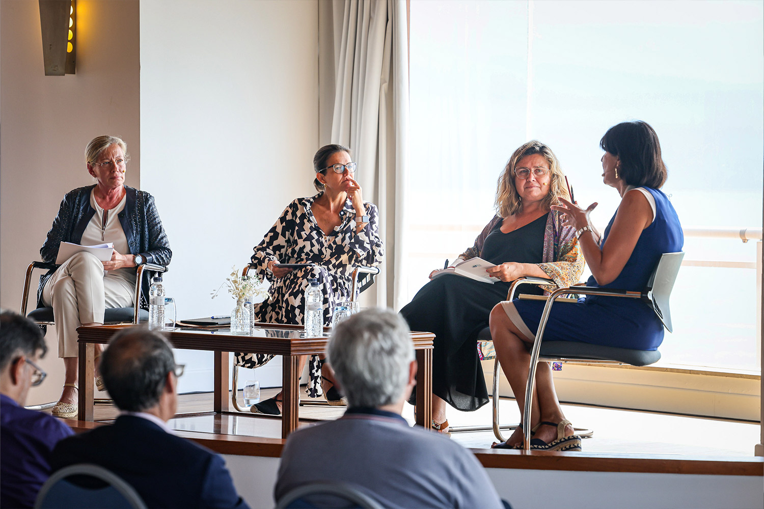 Taula de Mobilitat, (d'esquerra a dreta) Mercè Rius, Rita Marzoa, Mayte Castillo i Sílvia Solanellas > AMTU. Jordi Borràs