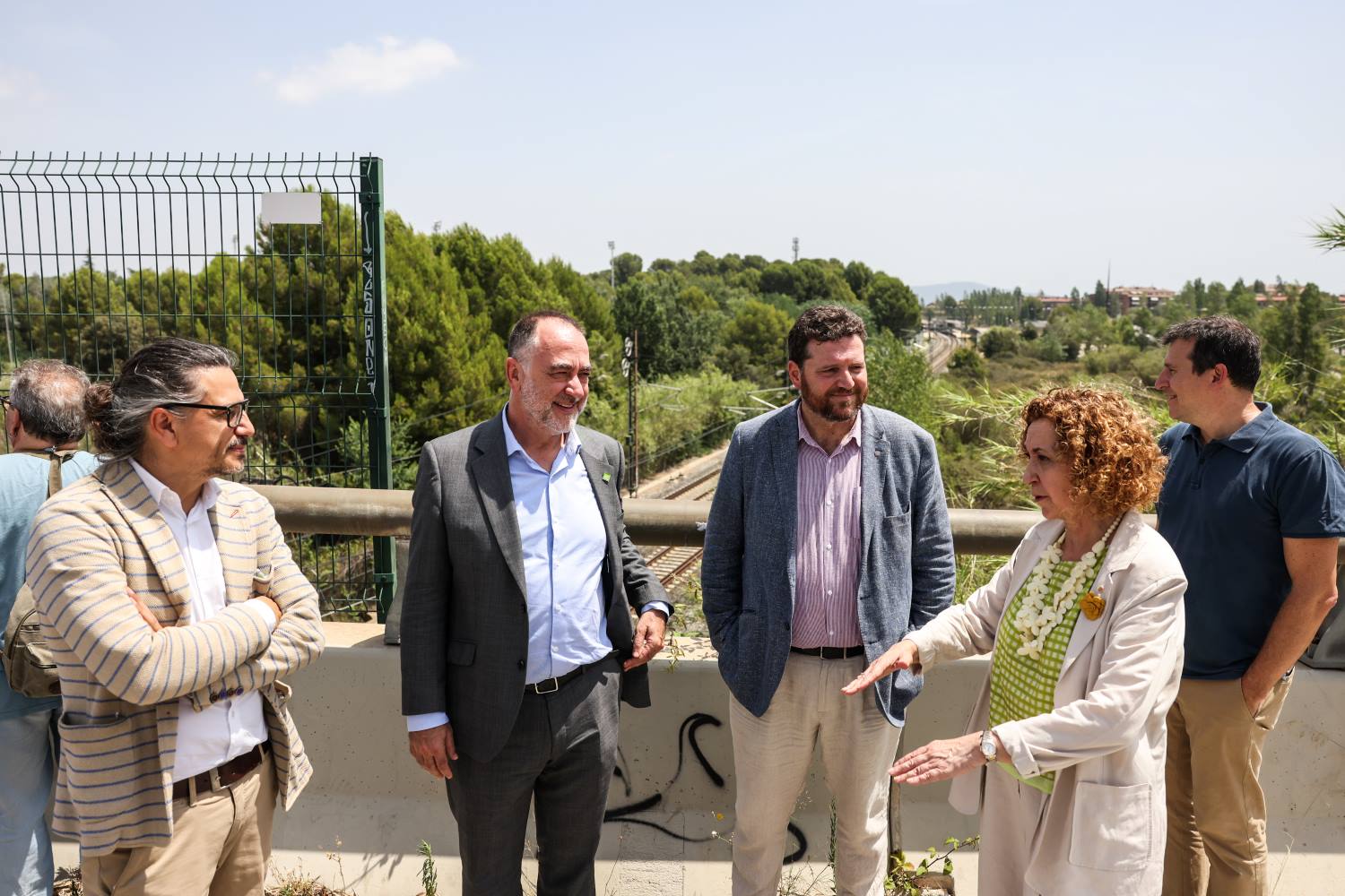 La consellera de Territori visita l’estació de Volpelleres d’FGC > Departament de Territori