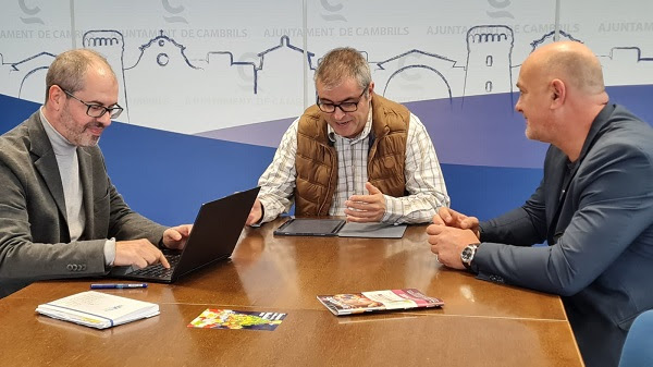 (d'esquerra a dreta) Carles Labraña, Enrique Arce i Joan Serra