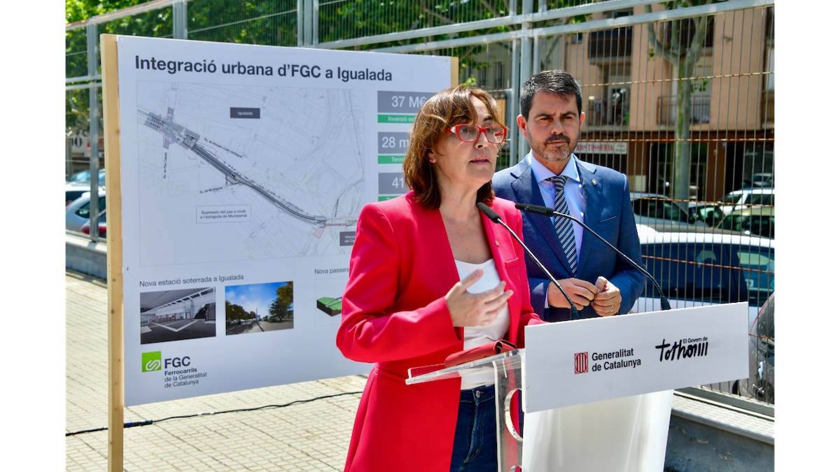 La consellera Sílvia Paneque i l'alcalde Marc Castells
